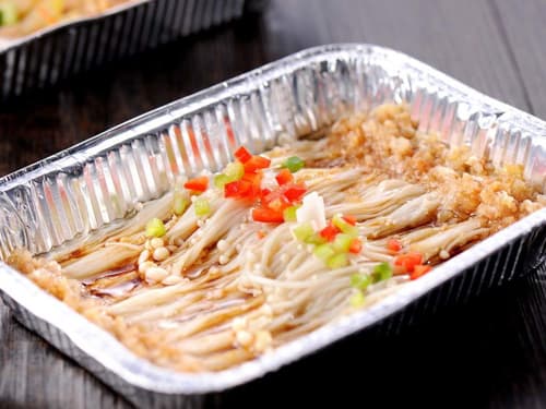 巨鹿锡纸烤金针菇
